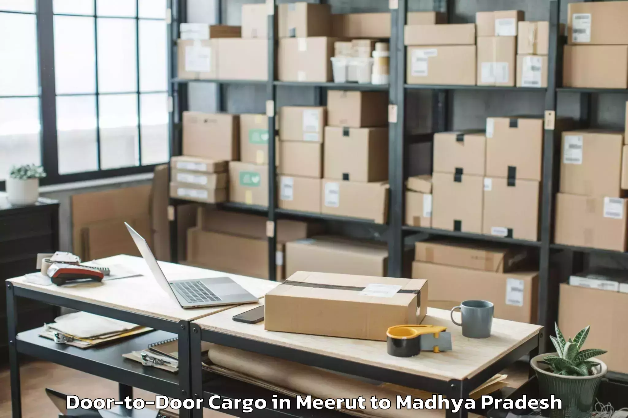 Meerut to Bhikangaon Door To Door Cargo Booking